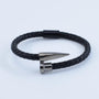 Leather Bracelet with Nail Design