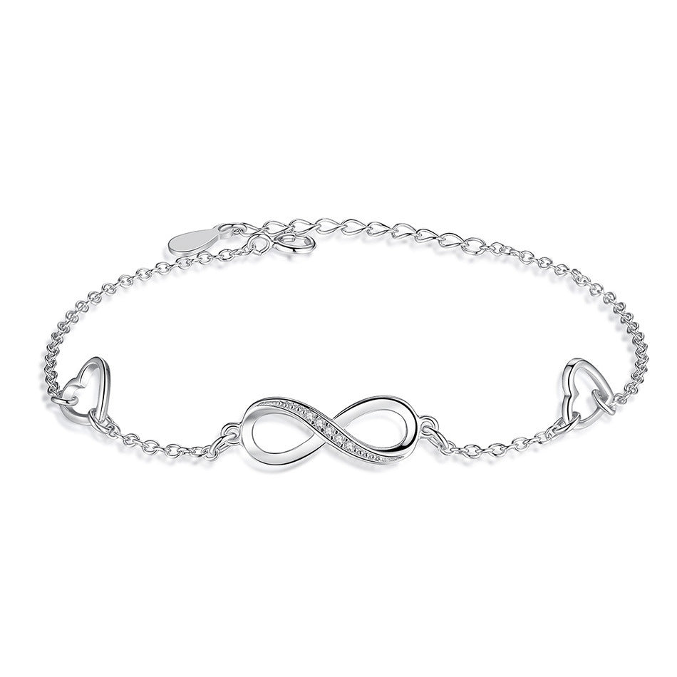 Infinite Love Sterling Silver Bracelet