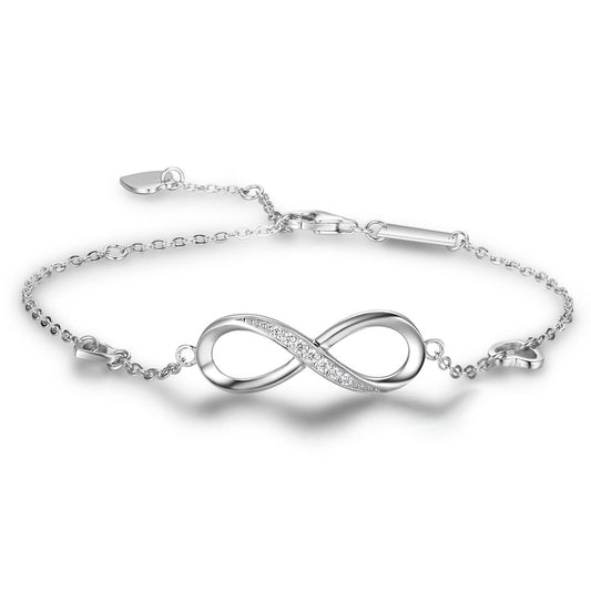 Infinite Love Sterling Silver Bracelet