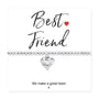 Best Friend Stretch Beaded Bracelet & Message Card