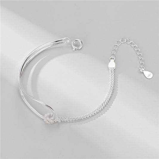 Sterling Silver Knotted Bracelet