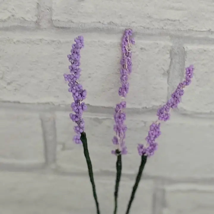 Beaded Flower Craft Kit - Lavender