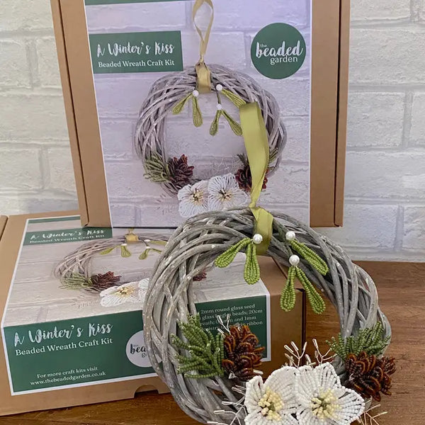 Floral Wreath Craft Kit - A Winter's Kiss Wreath