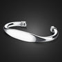Silver Glossy Couples Bracelet