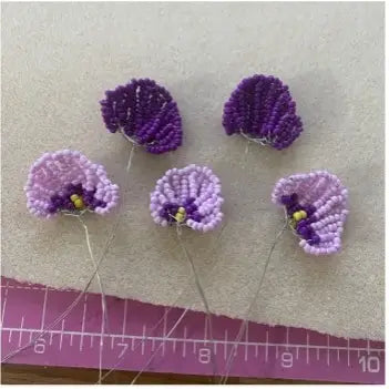 Beaded Flower Craft Kit - Pansy