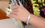 Silver Glossy Couples Bracelet