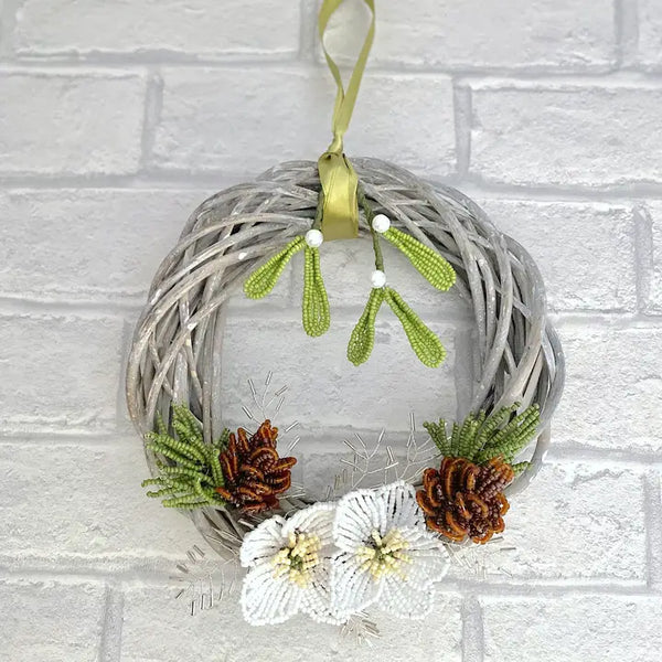 Floral Wreath Craft Kit - A Winter's Kiss Wreath