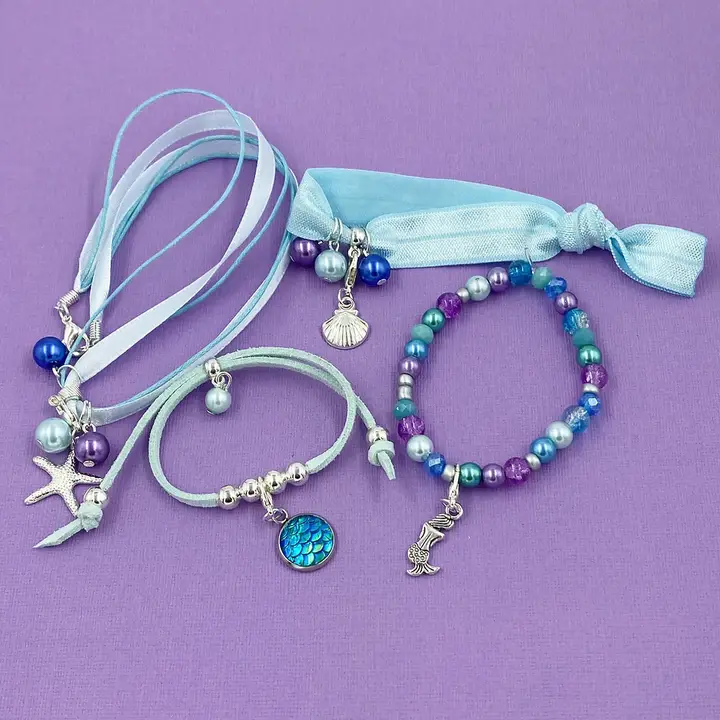 Mermaid Jewellery Making Kit For Children