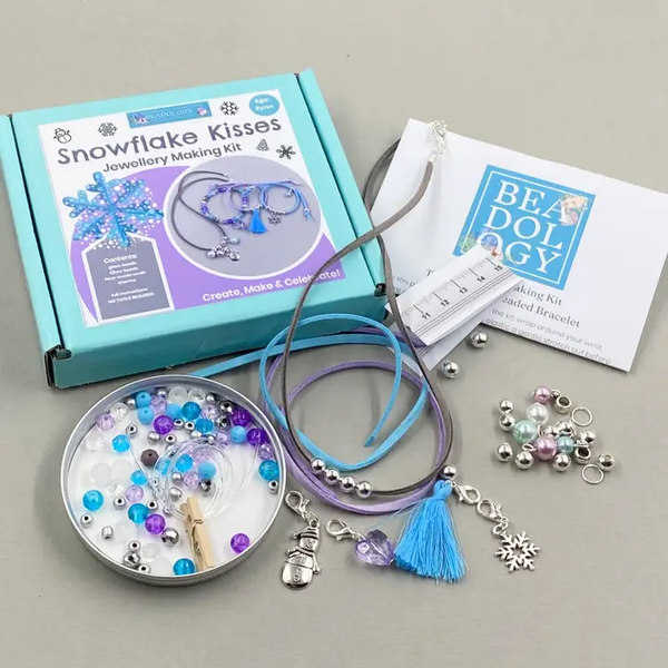 Snowflake Kisses Jewellery Making Kit For Children