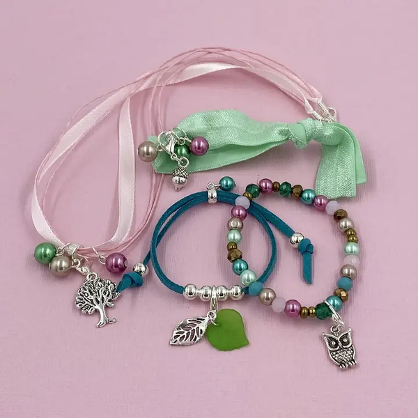 Woodland Jewellery Making Kit For Children