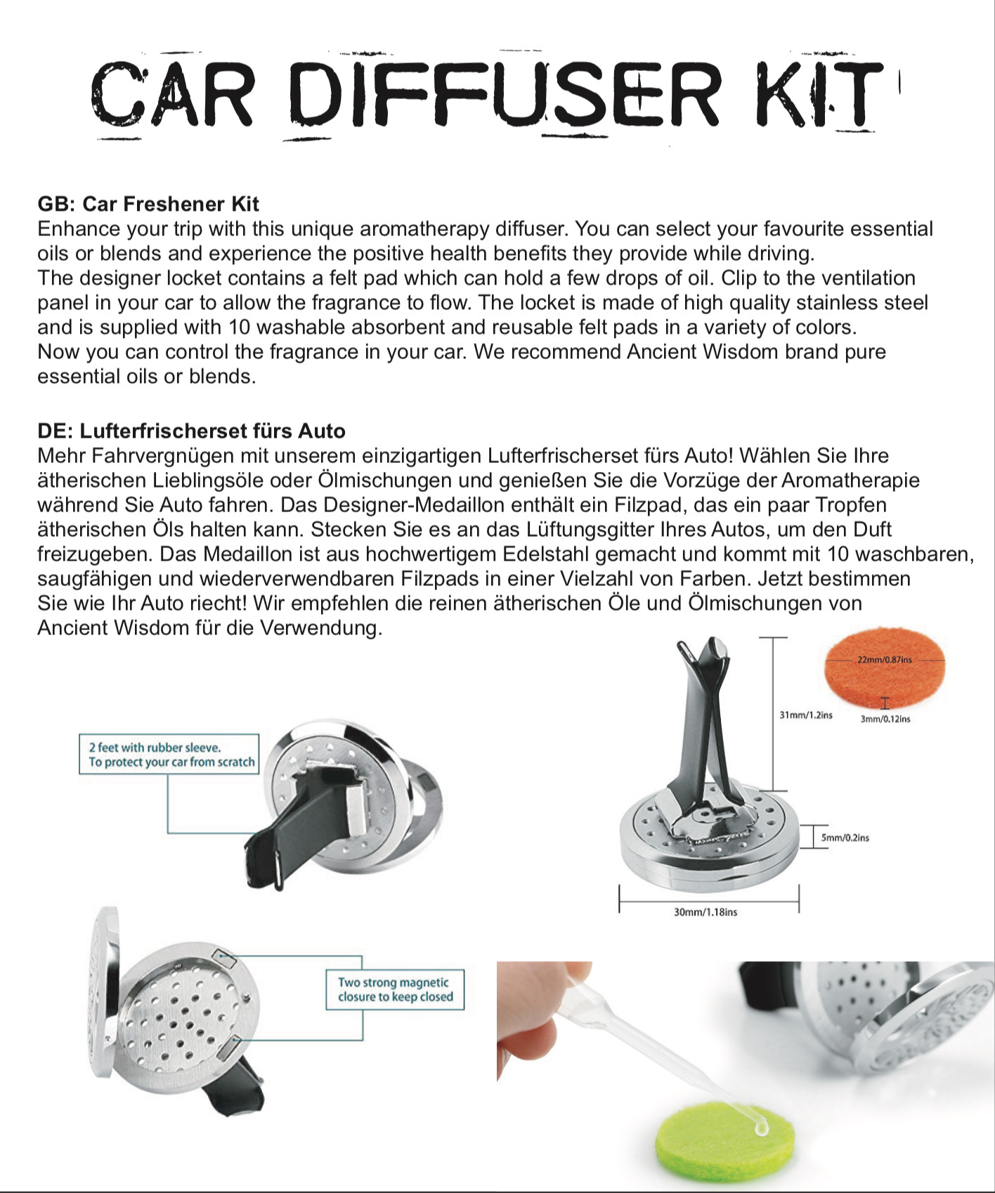 Car Diffuser Kit - Dragonfly